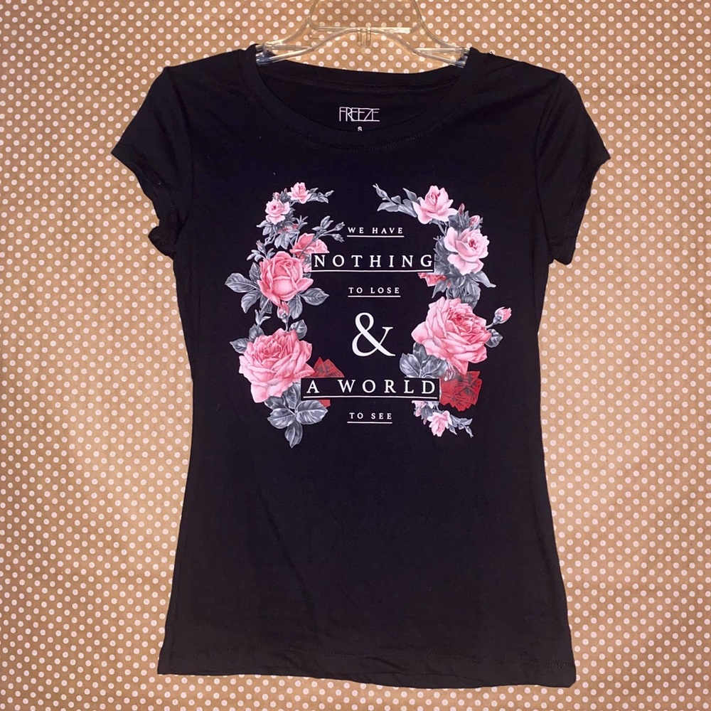 Women’s FREEZE Black Graphic Tee